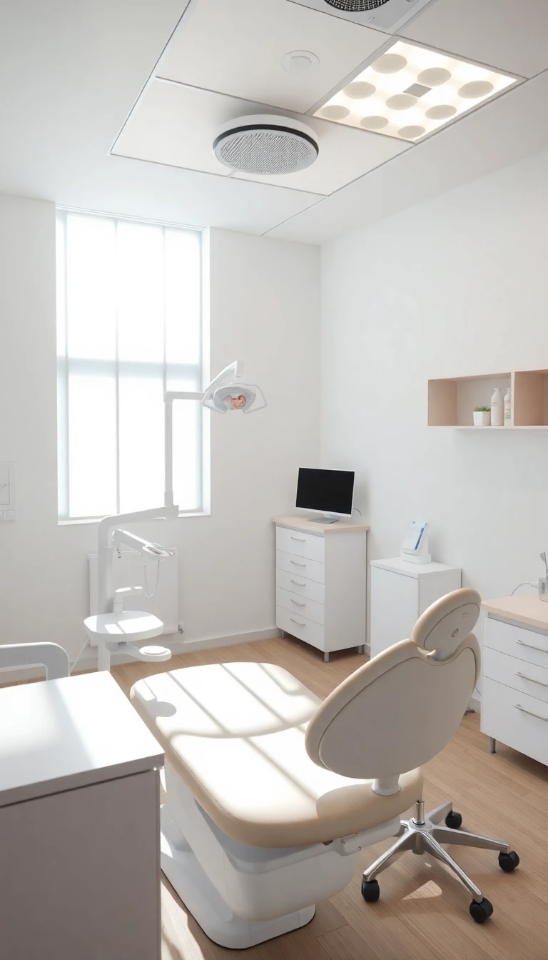 Intérieur du cabinet dentaire moderne