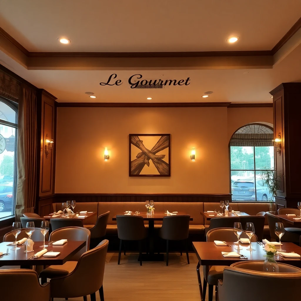 Intérieur du restaurant Le Gourmet